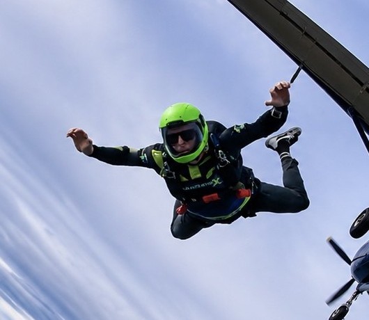 Sean skydiving
